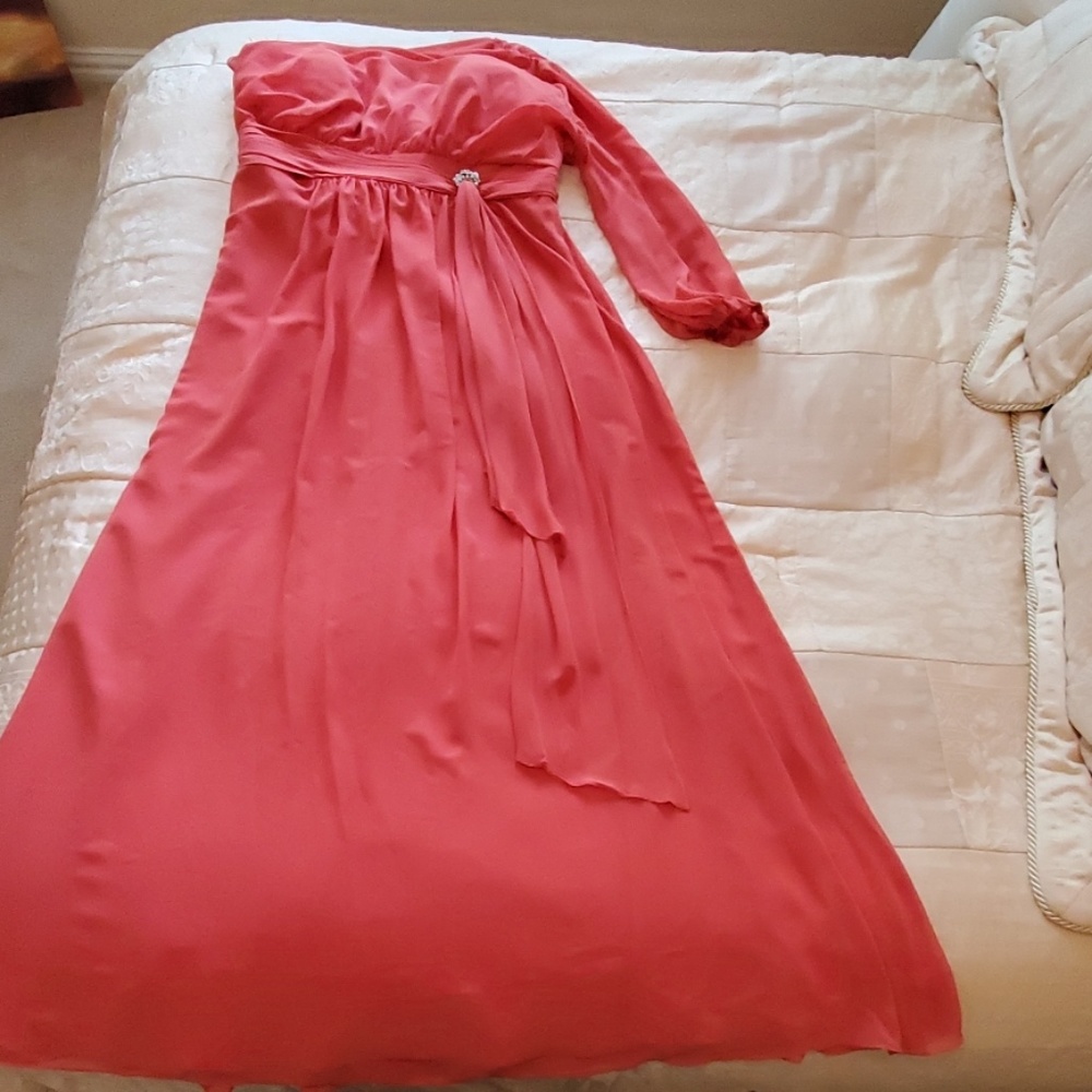 Coral Colored Formal Dress